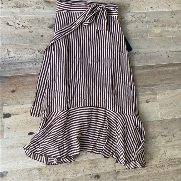 Faithfull the Brand Tramonti Striped wrap skirt M - Picture 10 of 16